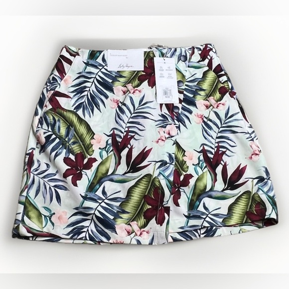 Lady Hagen Pants - NWT Lady Hagen Small 2 16" Side Pleat Golf Tennis Skort Floral Athletic Skirt